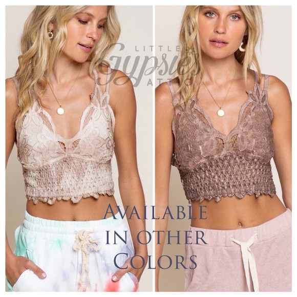 POL Longline Mineral Wash Lace Bralette - Picture 11 of 12